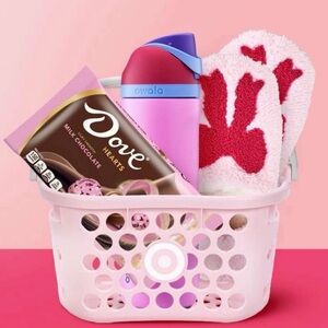 Pastel Pink Target Toy Shopping Basket NWT